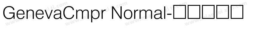 GenevaCmpr Normal字体转换
